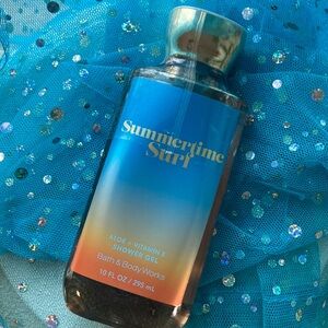 Bath & Body Works Summertime Surf Blue and Orange Shower Gel